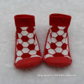 BS-34 OEM service baby shoe products rubber grip baby socks